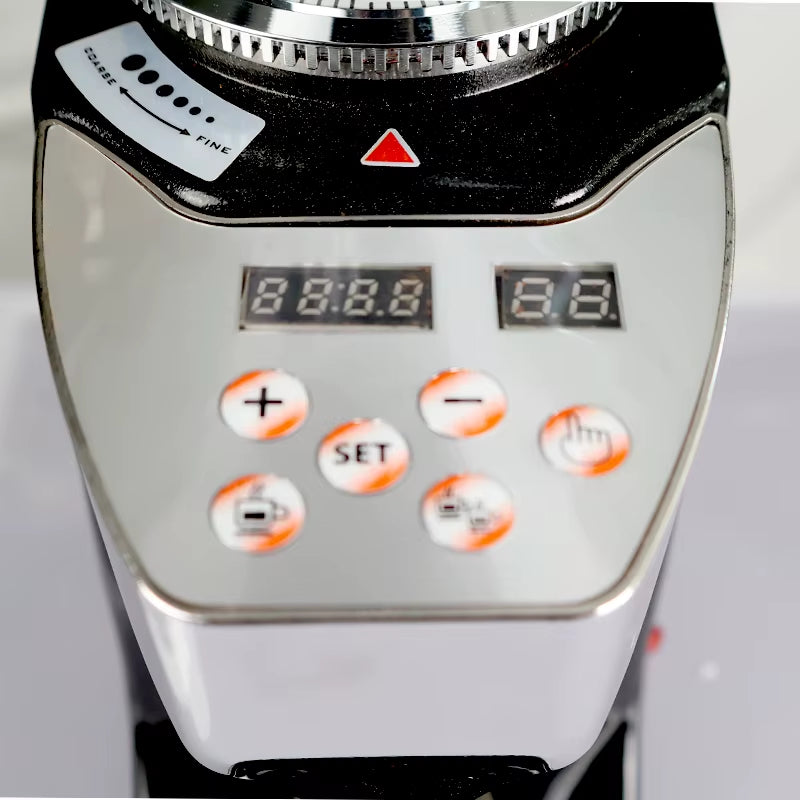 Heavy-Duty 74Mm Commercial Coffee Bean Grinder Touch Screen Stainless Steel Aluminum Design Coffee Grinder