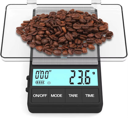 1000G 0.1G Mini Coffee Scale Pocket Personal Scale Electronic Digital Timer Espresso Coffee Scale Kitchen