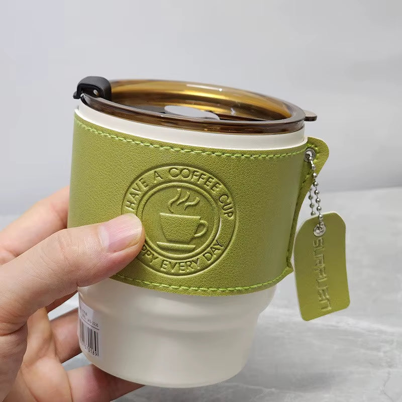 350ml Insulated Travel Coffee Mugs with Lids - Reusable Espresso Cups for Hot and Cold Beverages