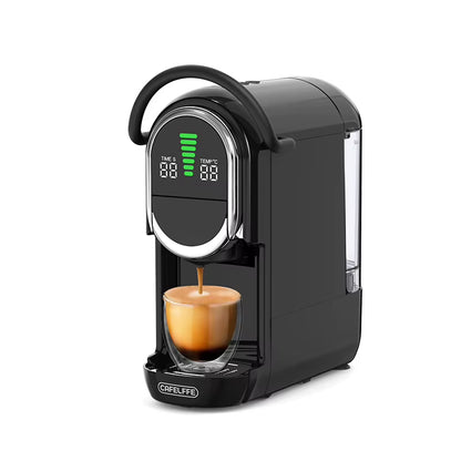 4-in-1 Capsule Coffee Machine with 20 Bar Pressure, 7-Level Water Adjustment, Hot & Cold Brew Function, 600ml Tank for Home and Office Use