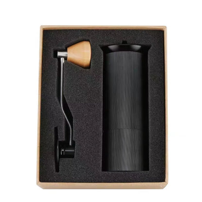 Stainless Steel Manual Coffee Grinder with Adjustable Settings for Home Use - Easy to Clean