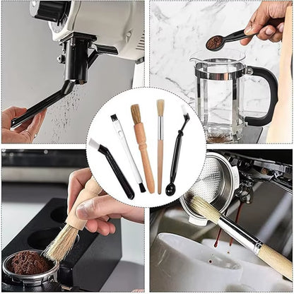 Multifunctional Coffee Machine Cleaning Brush Set for Professional Use in Coffee Shops