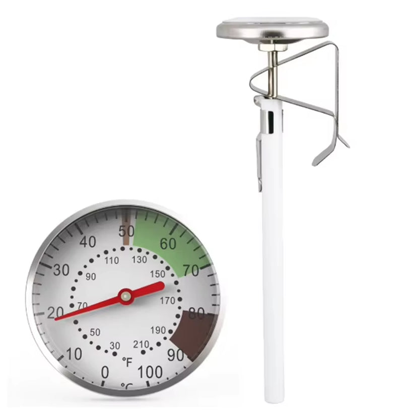 Digital Instant Read Thermometer for Food and Beverages with Metal Probe - Ideal for Baking and Cooking