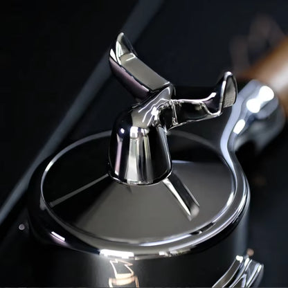 Portafilter with Walnut Handle and Interchangeable Bottom (Bottomless & Spouted) - E61 Espresso Barista Tools