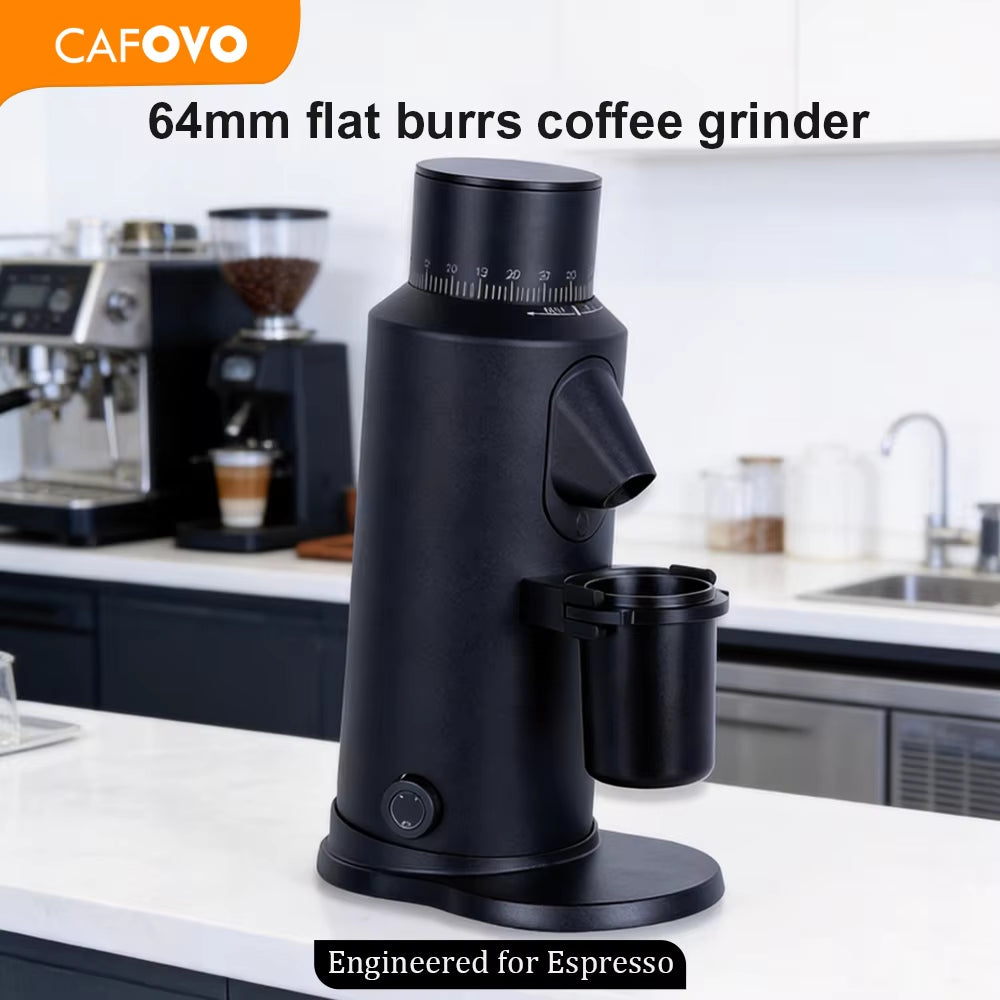 Automatic Single Dose Flat Burr Coffee Grinder with Variable Speed - Direct from Factory