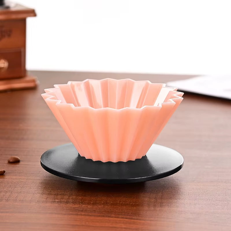 JDJ Classic Multifunctional Portable Eco-Friendly Ceramic Bone China Reusable Coffee Origami Filter