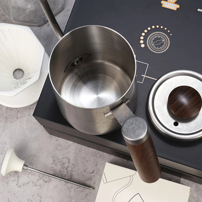 Hand Brew Coffee Gift Set with Dripper Kettle and Filter for Home Baristas and Coffee Lovers