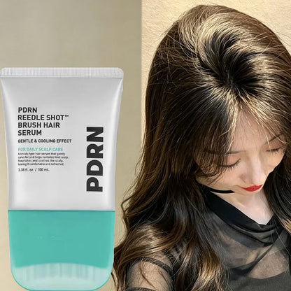 Pdrn Reedle Shot Brush Hair Serum - Nourishing and Strengthening Essence for Daily Scalp Care and Enhanced Scalp Health