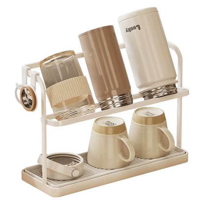 2-Layer Metal Dual Universal Drink Holder with Multifunctional Design