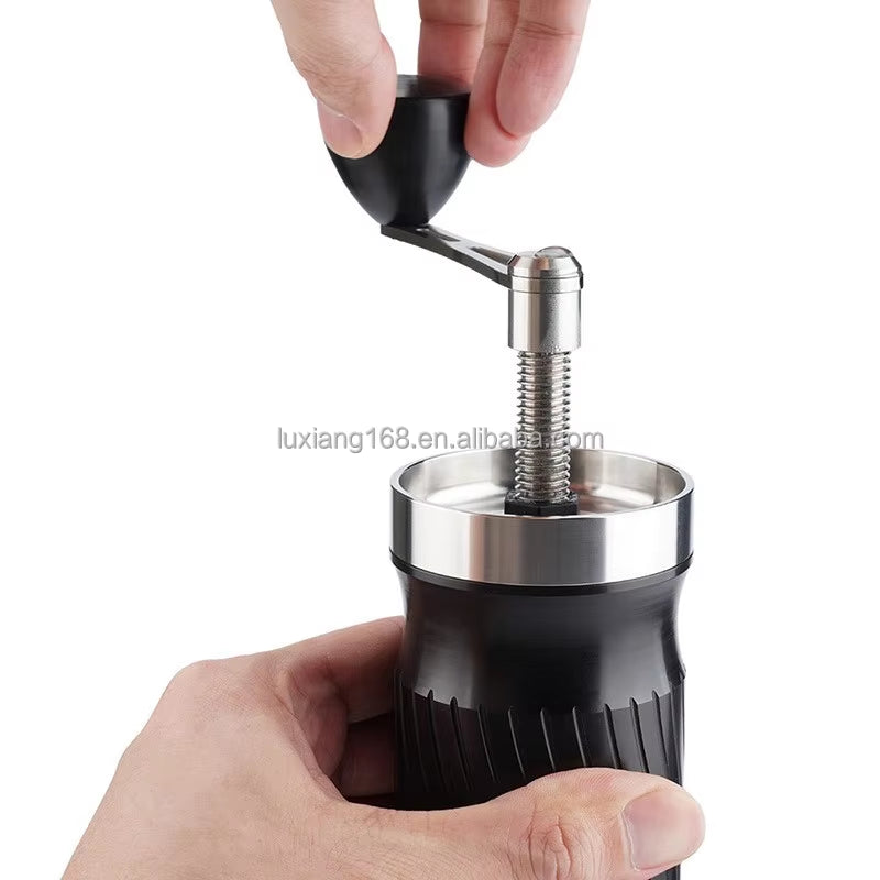 Manual Espresso Coffee Maker - Portable Handheld Machine with 9-12 Bar Pressure for Travel Use