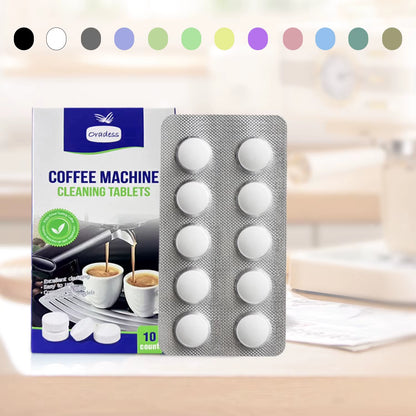 Oradess Espresso Machine Cleaning Tablets with Lemon Extract for Efficient Oil Residue Removal and Quick Descaling