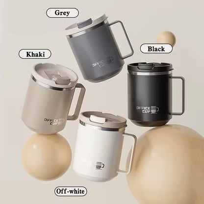 Insulated 500ml Stainless Steel Travel Mug with Lid - Vacuum-Sealed Coffee Cup