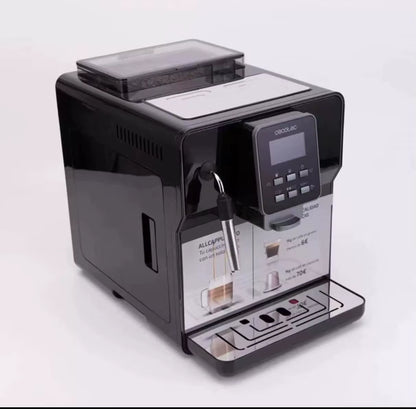 Energy Saving 20 Oz Household Espresso Coffee Vending Machine Semi-Automatic Large Capacity Freshly Ground Brushed Stainless 40