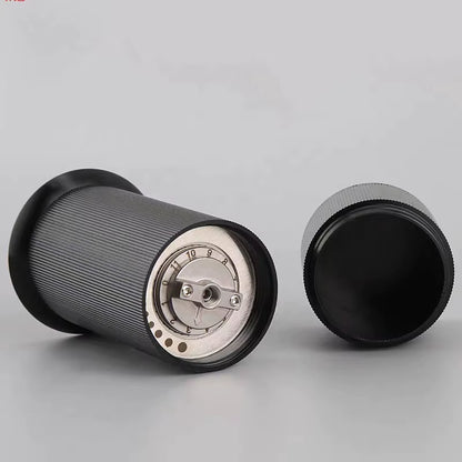 Stainless Steel Manual Coffee Grinder with Adjustable Settings for Home Use - Easy to Clean