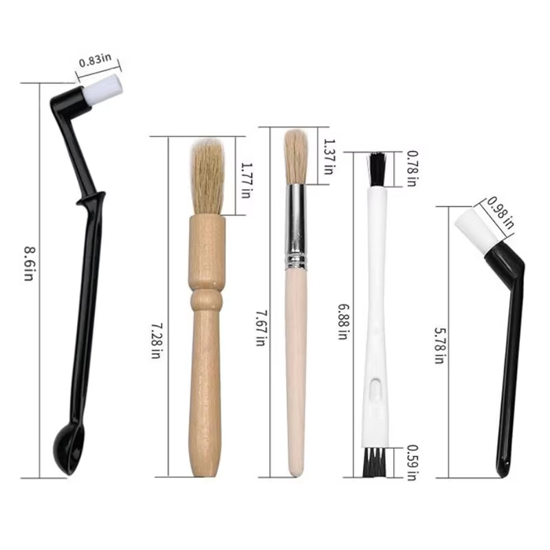 Multifunctional Coffee Machine Cleaning Brush Set for Professional Use in Coffee Shops