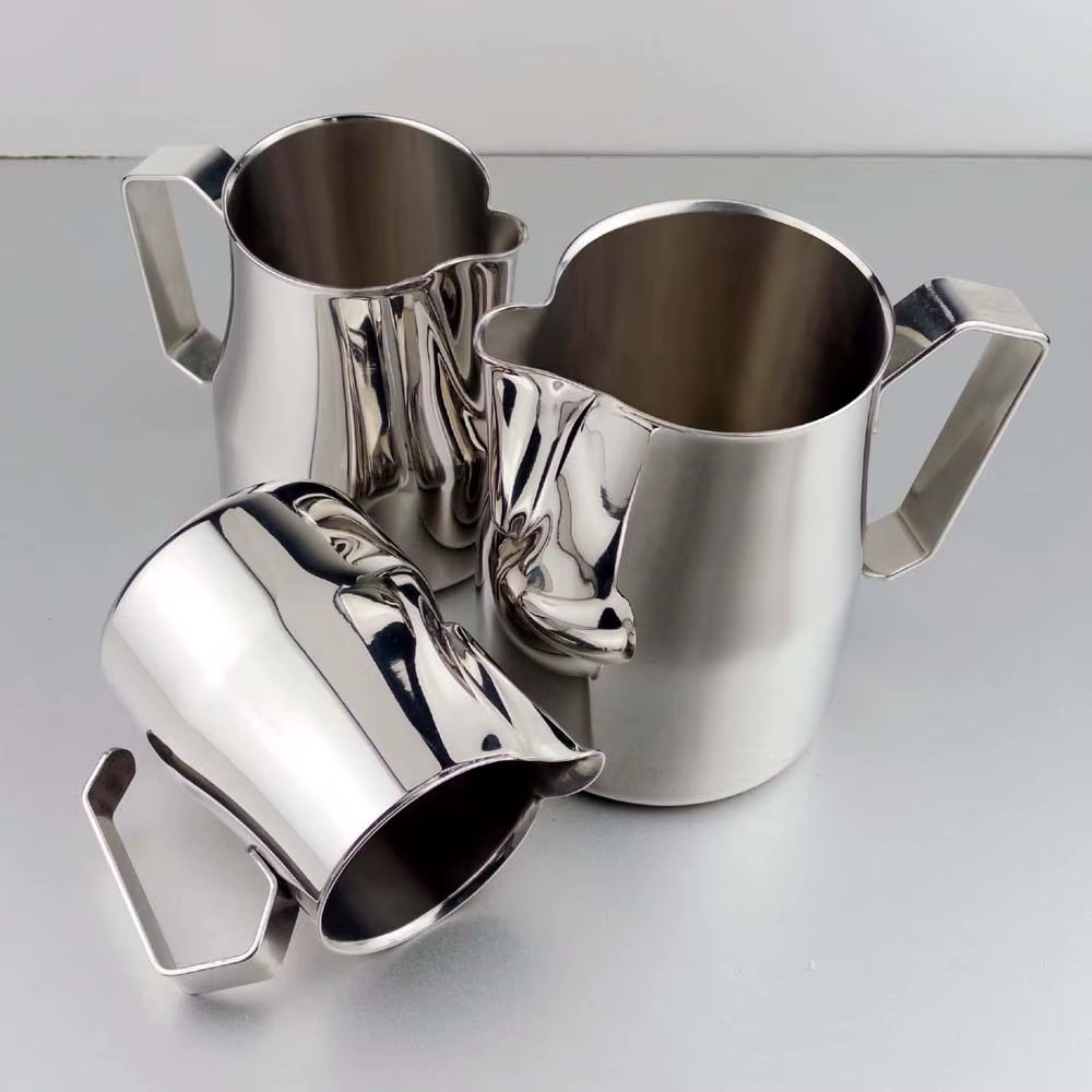 Stainless Steel Milk Frothing Pitcher for Latte Art - 350/500ml Capacity Coffee Jug for Espresso Machines