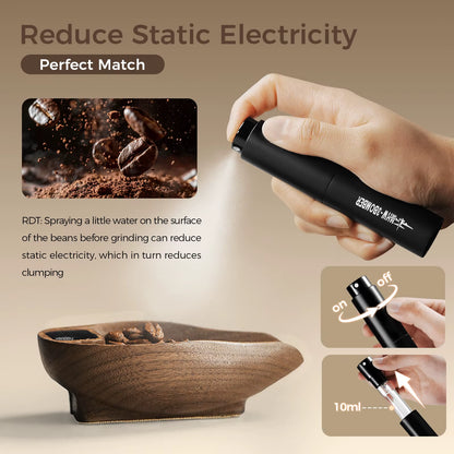 Rechargeable Digital Coffee Scale with 0.3G Precision and Wooden Finish, Includes Spray Bottle Barista Tool