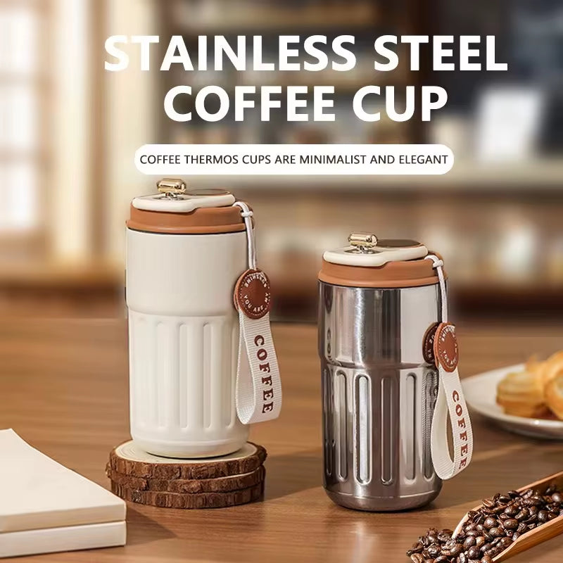 Insulated Stainless Steel Vacuum Tumbler with Temperature Display - Custom OEM/ODM Logo Options Available