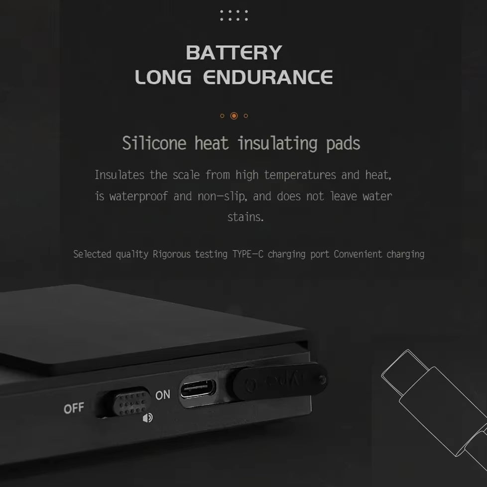 Digital Coffee Scale with Timer and Smart Kitchen Functionality