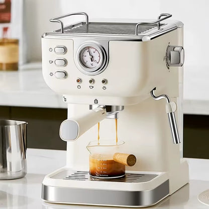 Home Gifts 20 Bar Automatic Espresso & Cappuccino Machine Stainless Steel Coffee Maker with Built-In Milk Frother