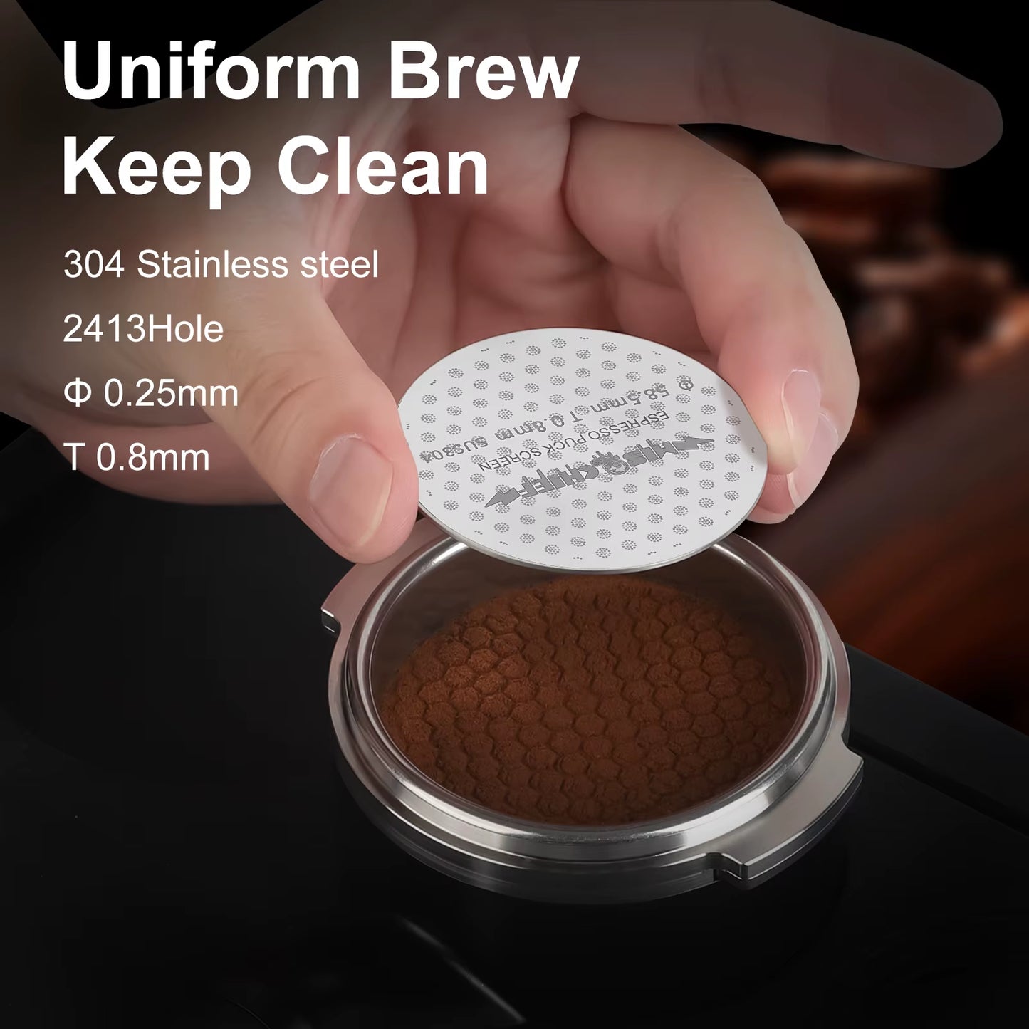 MISCHIEF Workshop 58Mm Espresso Puck Screen Coffee & Tea Tools 58Mm Coffee Shower Screen for Espresso