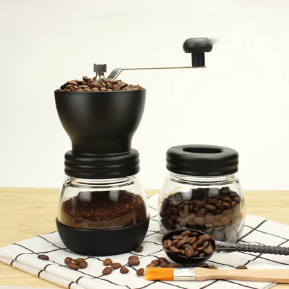 Manual Coffee Bean Grinder for Home Use - Compact Handcrafted Grinding Machine