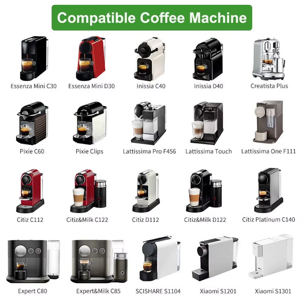 100-Pack Disposable Fillable Aluminum Foil Coffee Pods Compatible with Original Line Espresso Machines