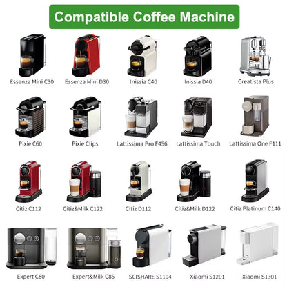 100-Pack Disposable Fillable Aluminum Foil Coffee Pods Compatible with Original Line Espresso Machines