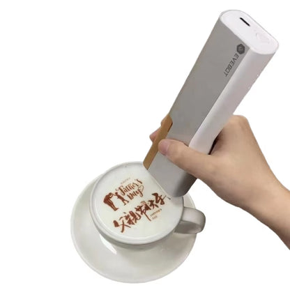 EVEBOT Handheld 3D Food Printing Pen - Professional DIY Cake and Cookie Printer for Creative Bread and Coffee Latte Art