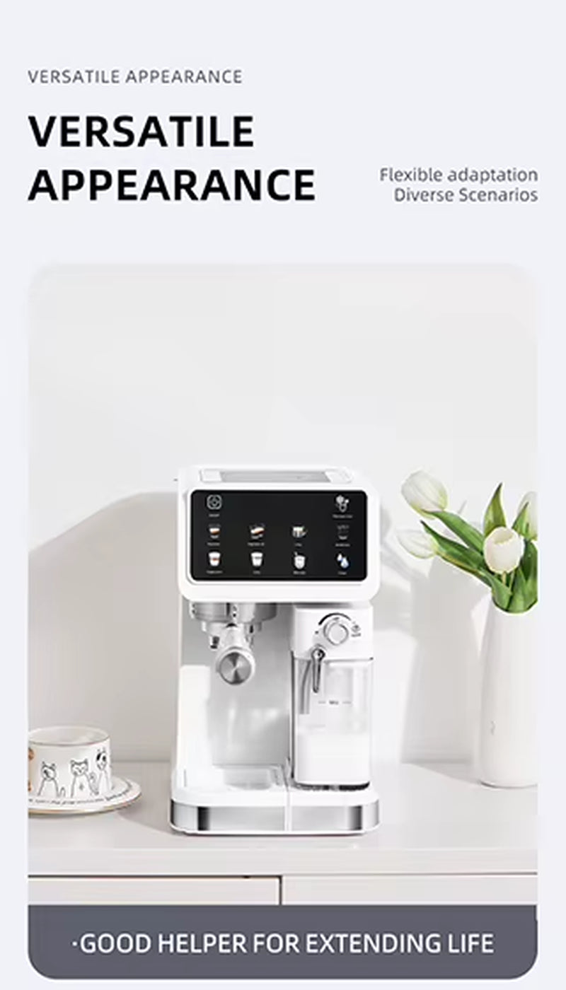 2025 Fully Automatic Commercial Espresso Coffee Machine with Grinder - Office Smart Coffee Bean to Cup Dr GT2
