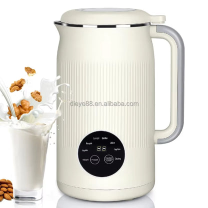 Electric Nut & Soy Milk Maker Corn Beverage Machine Stainless Steel Touchpad Control Automatic Hotel Household Use Food Blender