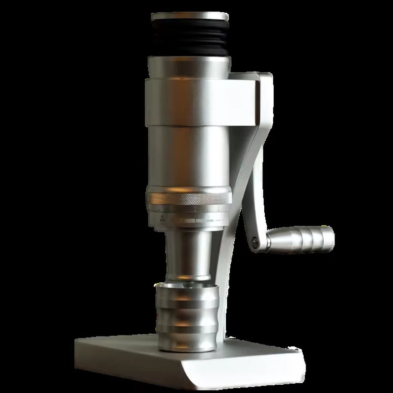 Titanium-Coated 63mm Ghost Tooth Conical Burr Manual Coffee Grinder for Home and Outdoor Use