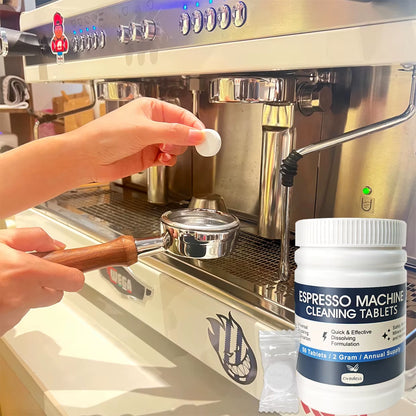 Oradess Espresso Machine Cleaning Tablets - 50 Disposable Descaling Tablets for Effective Stain Removal