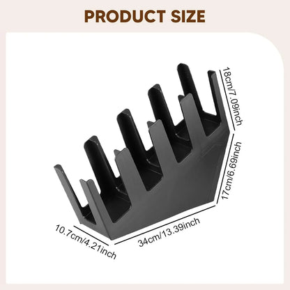 WOOJACK 4-Grid Slanted Cup Holder for Countertops - Versatile Dispenser and Lid Storage Rack for Coffee, Milk, and Tea Shops, Suitable for Home and Commercial Use