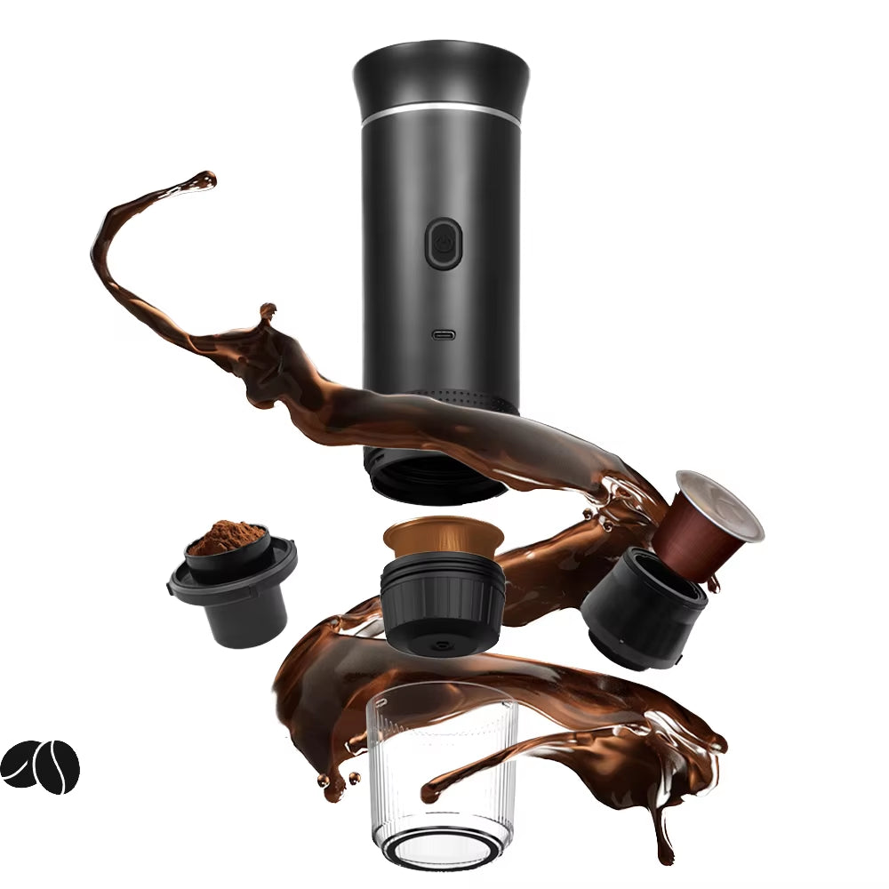 Customizable Compact Coffee Maker with Heating Function for Outdoor Applications