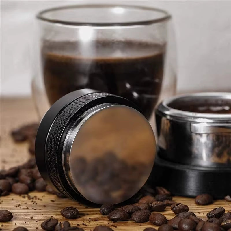 Coffee Distributor Stainless Steel Dual Head Coffee Tamper Adjustable Depth Espresso Hand Coffee Tamper Machine Pressing Tool
