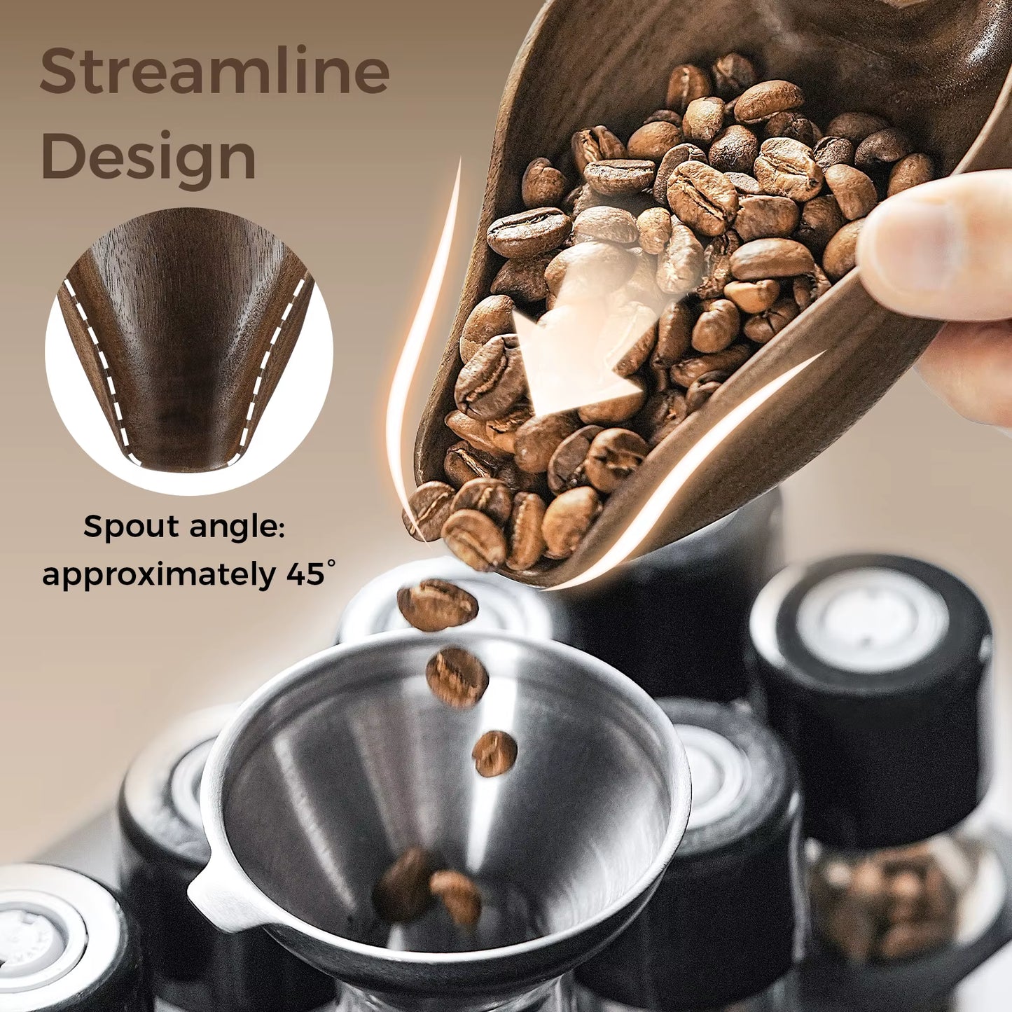 Rechargeable Digital Coffee Scale with 0.3G Precision and Wooden Finish, Includes Spray Bottle Barista Tool
