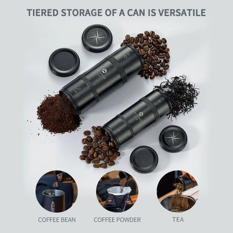 Portable Campingmoon Custom Tea, Coffee, and Sugar Canister Set for Coffee Bean Storage