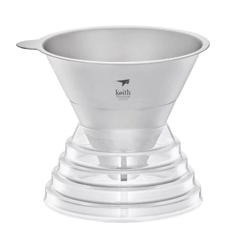 Keith Titanium Ti3661 Flavorguard Titanium Coffee Funnel and Filter
