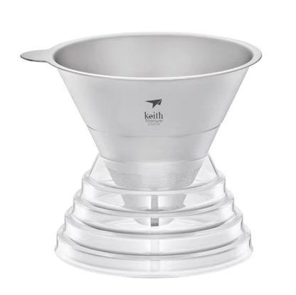 Keith Titanium Ti3661 Flavorguard Titanium Coffee Funnel and Filter