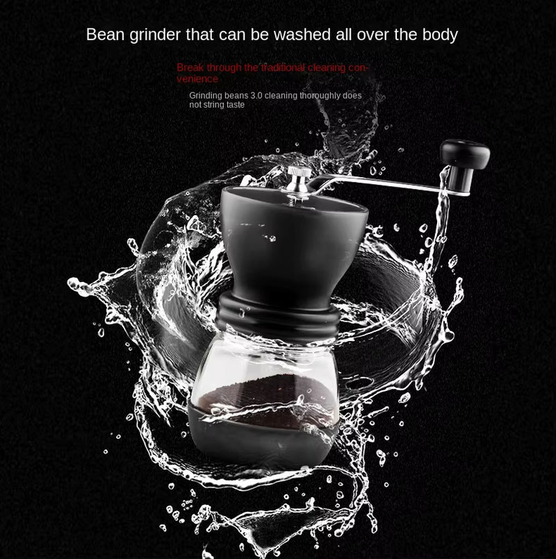 Manual Coffee Bean Grinder for Home Use - Compact Handcrafted Grinding Machine