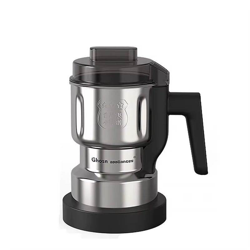 Large Capacity Stainless Steel Manual Coffee Grinder with Metal Blade for Home and Office Use