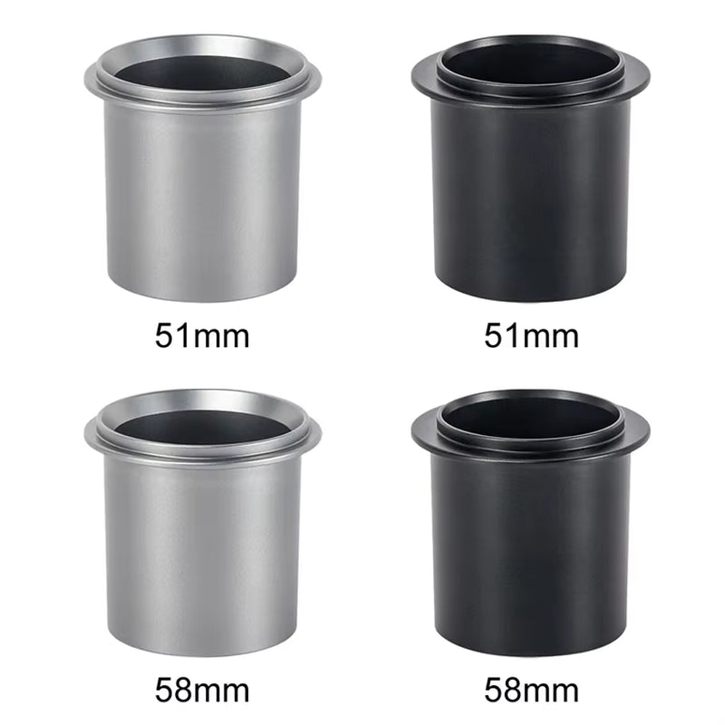 Wholesale 51/58mm Silver Espresso Dosing Cup for Coffee Powder Tools