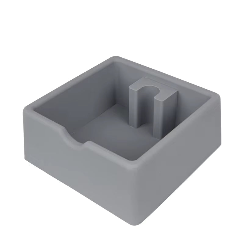 New Design Square Fully Silicone Silent Coffee Bin Coffee Knock Box for Espresso Coffee