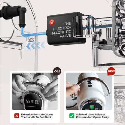 Cafelffe MK-609S 6-in-1 Coffee Machine with 20 Bar Pressure, 7 Adjustable Water Levels, 600ml Tank, and Hot/Cold Espresso Brewing Capability