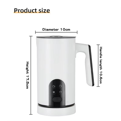 350ML Milk Steamer Dual Use Automatic Cold Foam Maker Espresso Barista Tools 4 Modes Electric Coffee White Milk Frother Machine