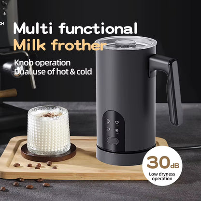 350ML Milk Steamer Dual Use Automatic Cold Foam Maker Espresso Barista Tools 4 Modes Electric Coffee White Milk Frother Machine
