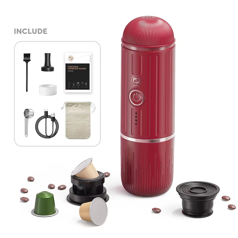 Icafilas USB Fast Charge Espreso Coffee Machine Self-Heating Portable Coffee Maker Mini Coffee Machine