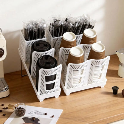 Multifunctional Detachable Coffee Cup Storage Rack with Ample Capacity and Space-Efficient Design