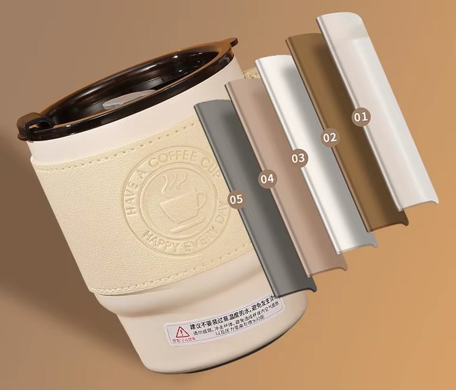 350ml Insulated Travel Coffee Mugs with Lids - Reusable Espresso Cups for Hot and Cold Beverages